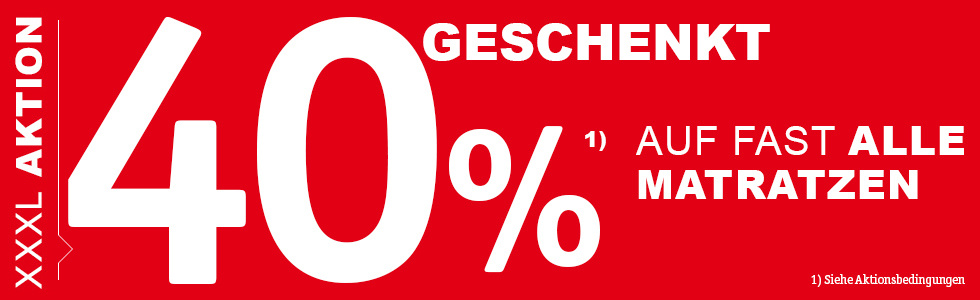 XXXLutz: 40% Rabatt auf fast alle Matratzen - YourDealz.de