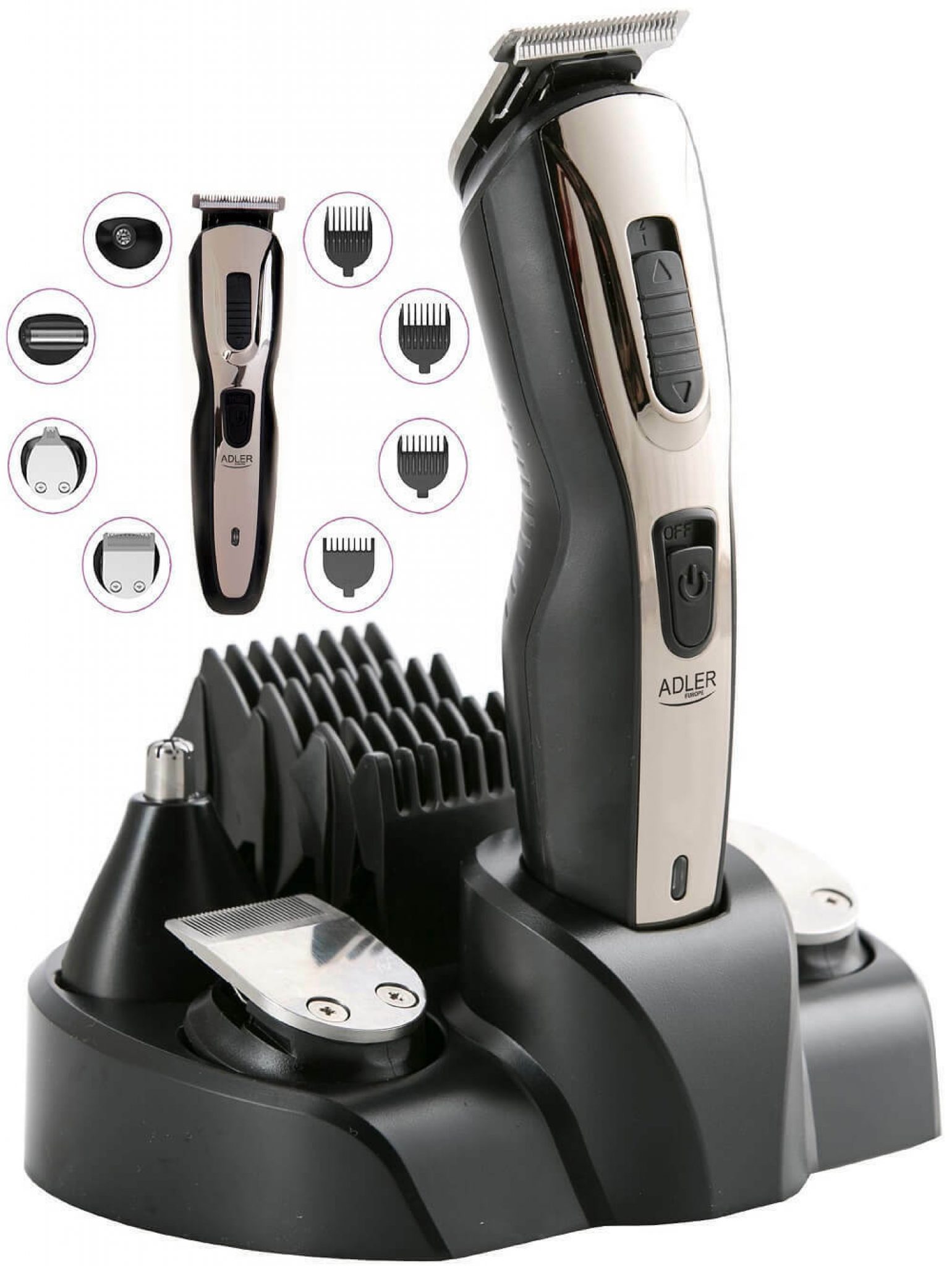 2 Stück Haarschneidemaschinen-Reinigungsbürsten Aus Nylon Mit 2 Friseurkämmen - Praktisches Set Für Salon & Zuhause