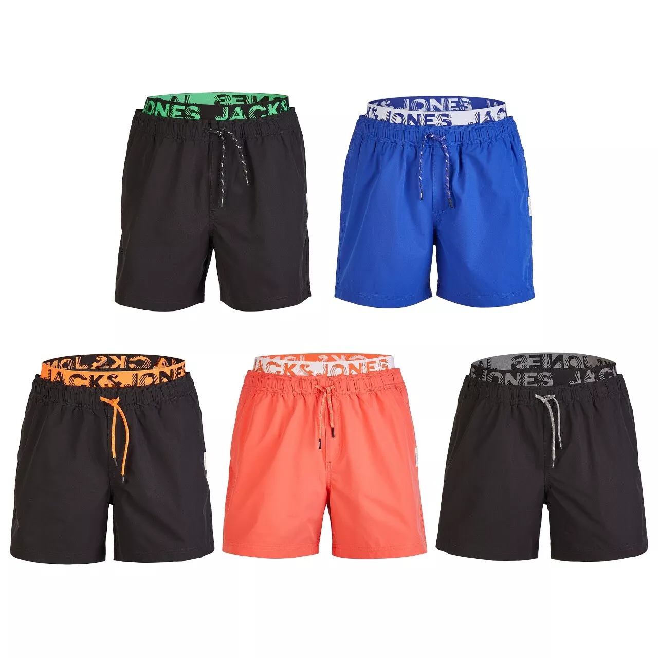 Jack & Jones Badehose Herren lang Badeshorts Doppelter Bund MAUI JJSWIM für 19,19€ inkl. Versand!