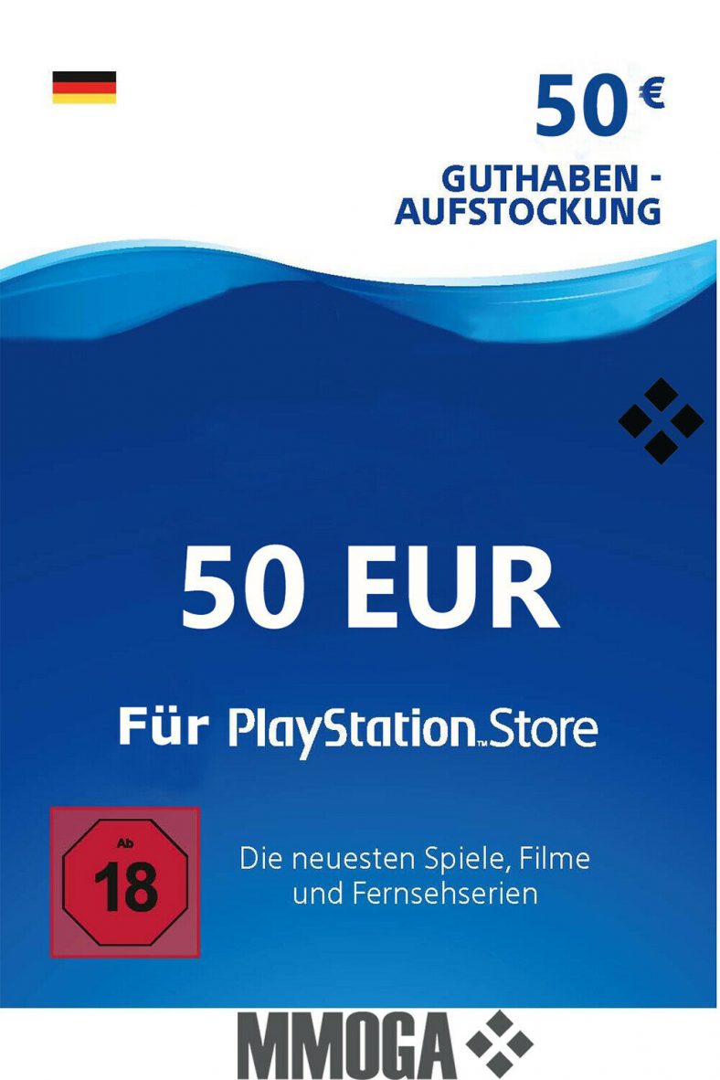 PSN 50,-€ PlayStation Network Code Card – €50 PS4 PS3 PS Vita Guthaben ...