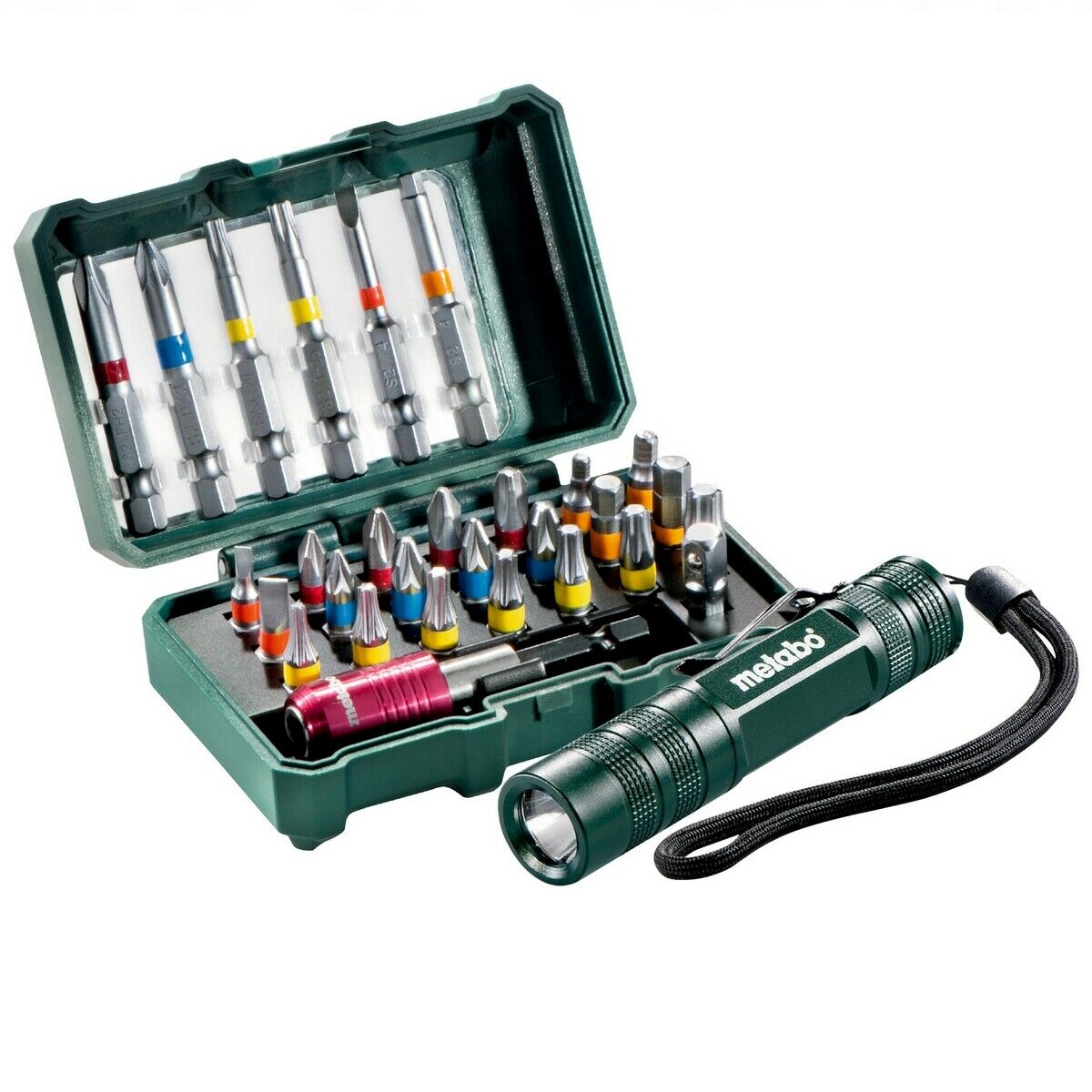 Stanley Bit-Set 9-teilig – Mit Magnet. Bithalter, Phillips, Pozidriv, Torx (PH2, PZ1-3, T10-30)