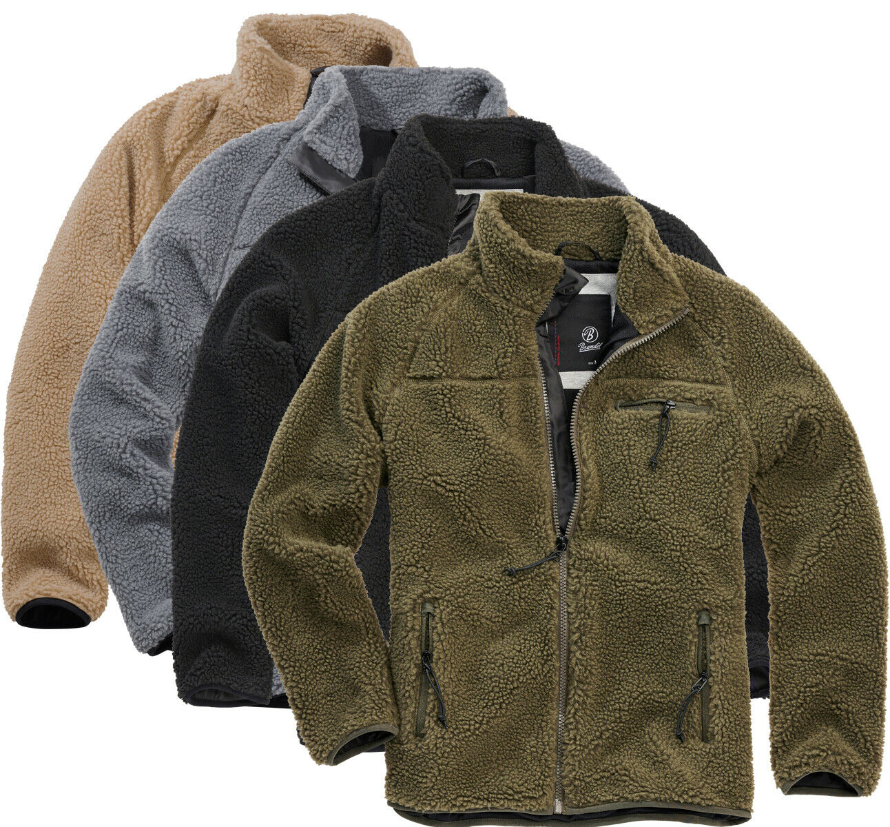 Teddy Sweatjacke mit Fleece