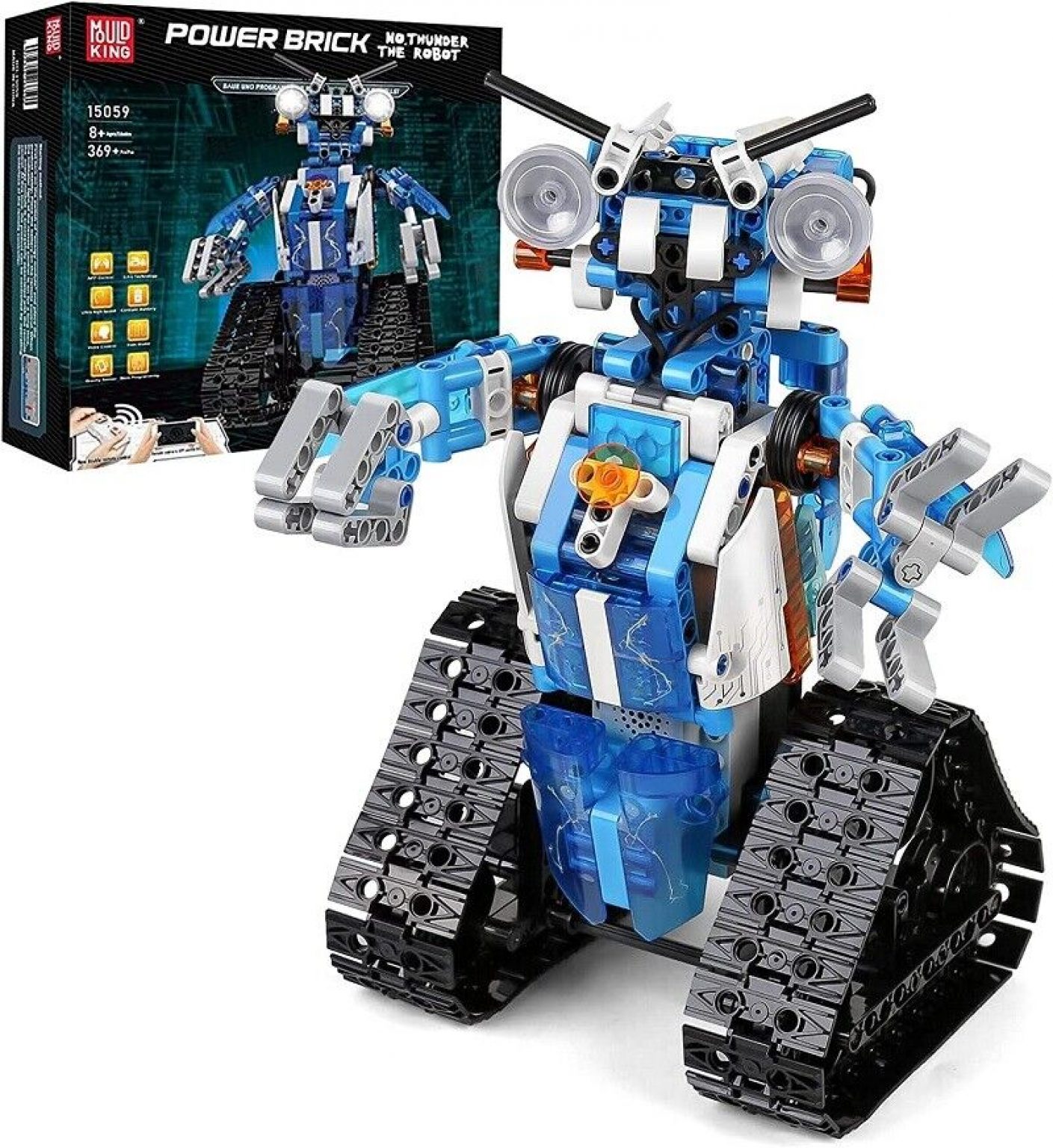 roboter kampf spielzeug MOULD KING Robot APP Fernbedienung Roboter Klemmbausteine Kinder