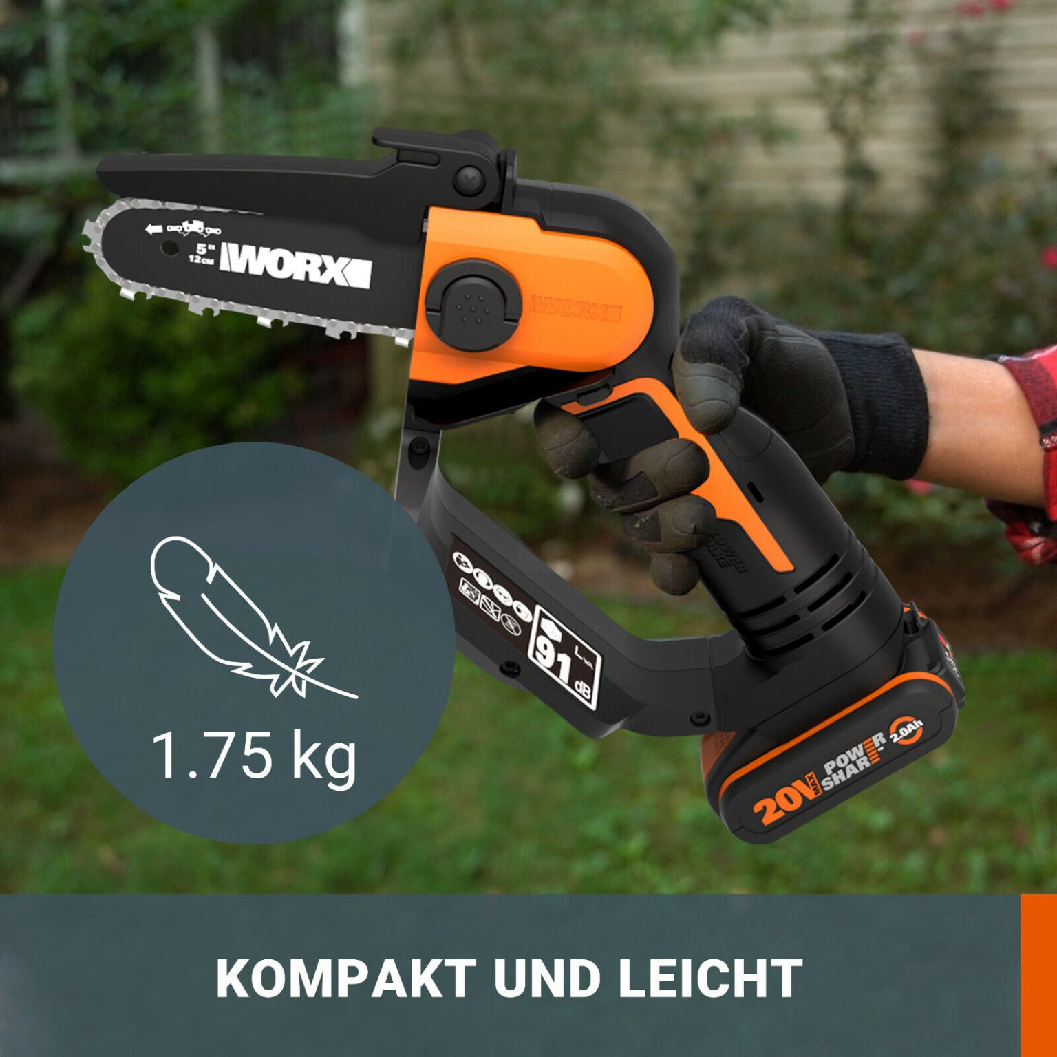 Worx WG324E Akku-Einhand-Astsäge 20V Testbericht & Erfahrungen