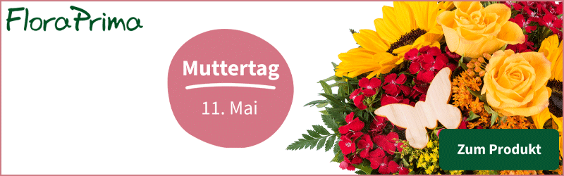 FloraPrima – Blumen zum Muttertag – 15% Frühbucher Rabatt!