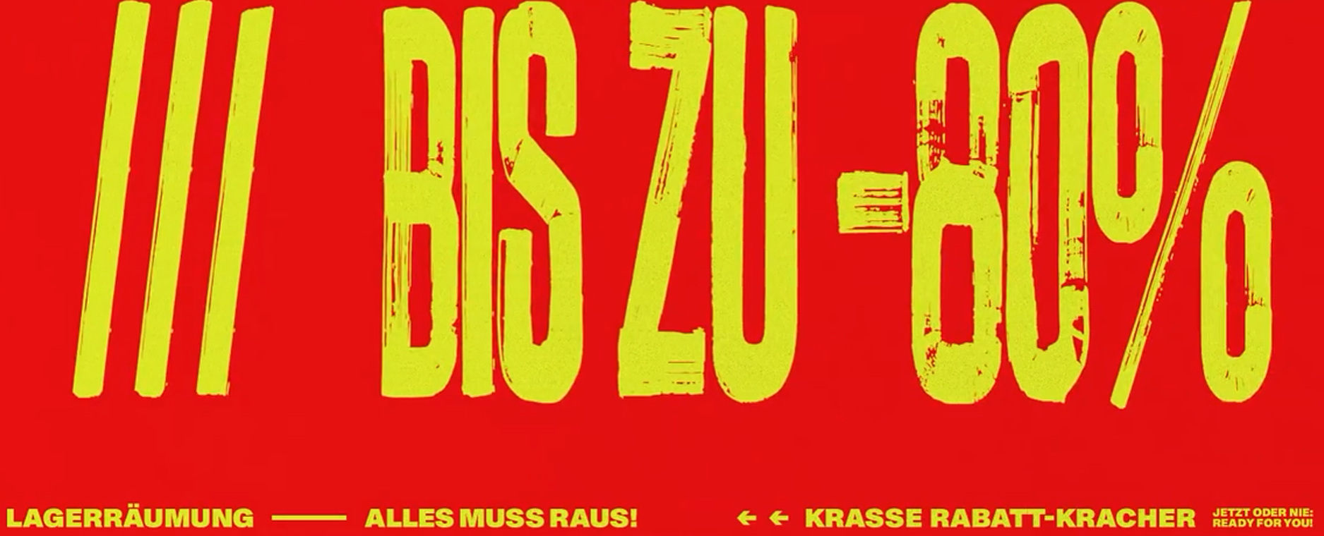 Defshop – LAGERRÄUMUNG – Alles muss raus – bis zu 80% Rabatt!