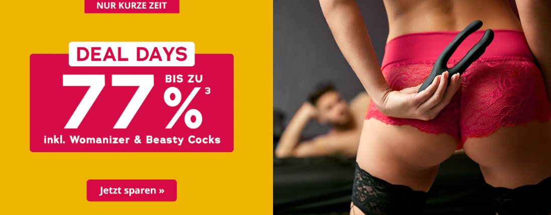 Orion Erotikshop – DEAL DAYS – bis 77% Rabatt + Womanizer + Beasty Cocks!