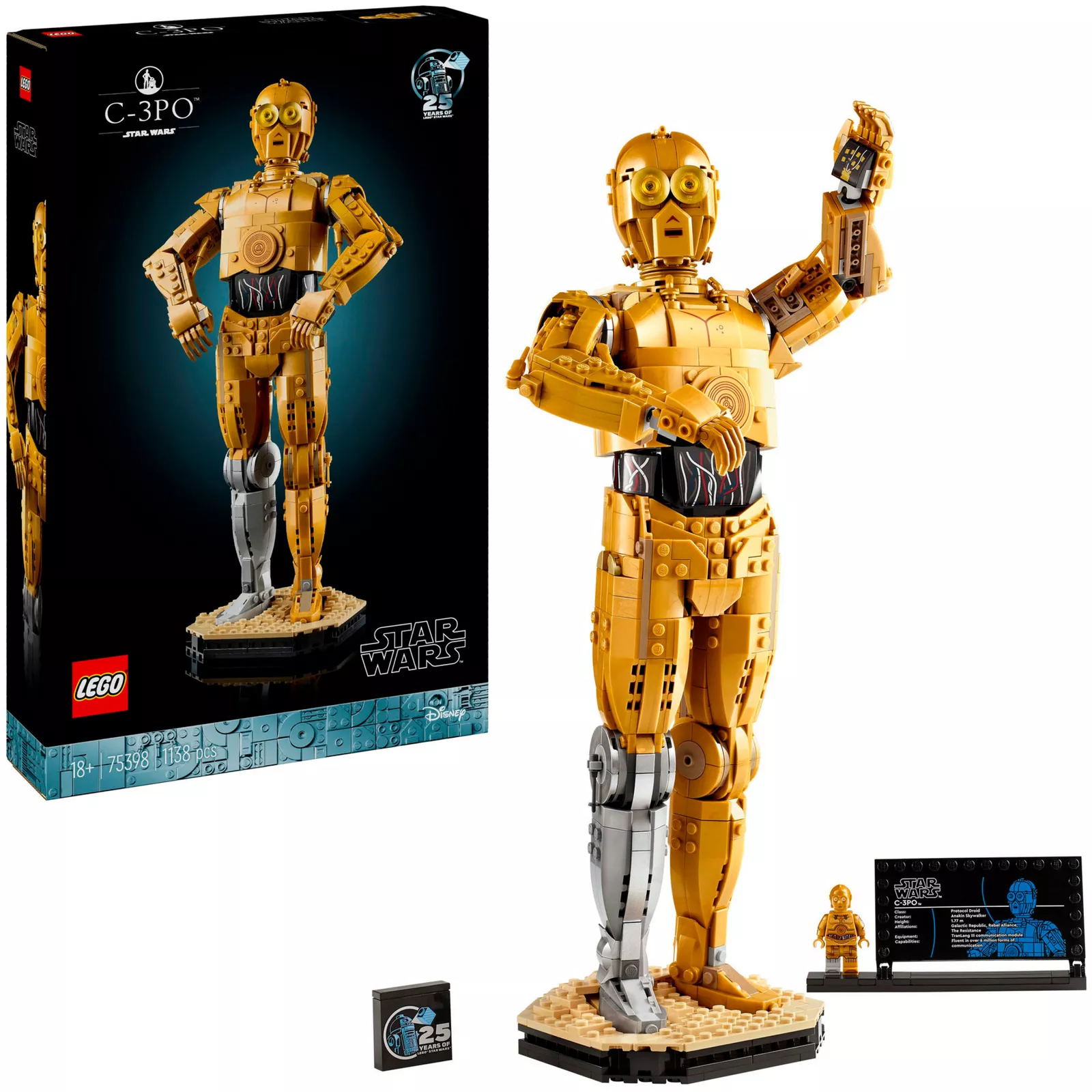 LEGO 75398 Star Wars C-3PO, Konstruktionsspielzeug für 95,90€ inkl. Versand!