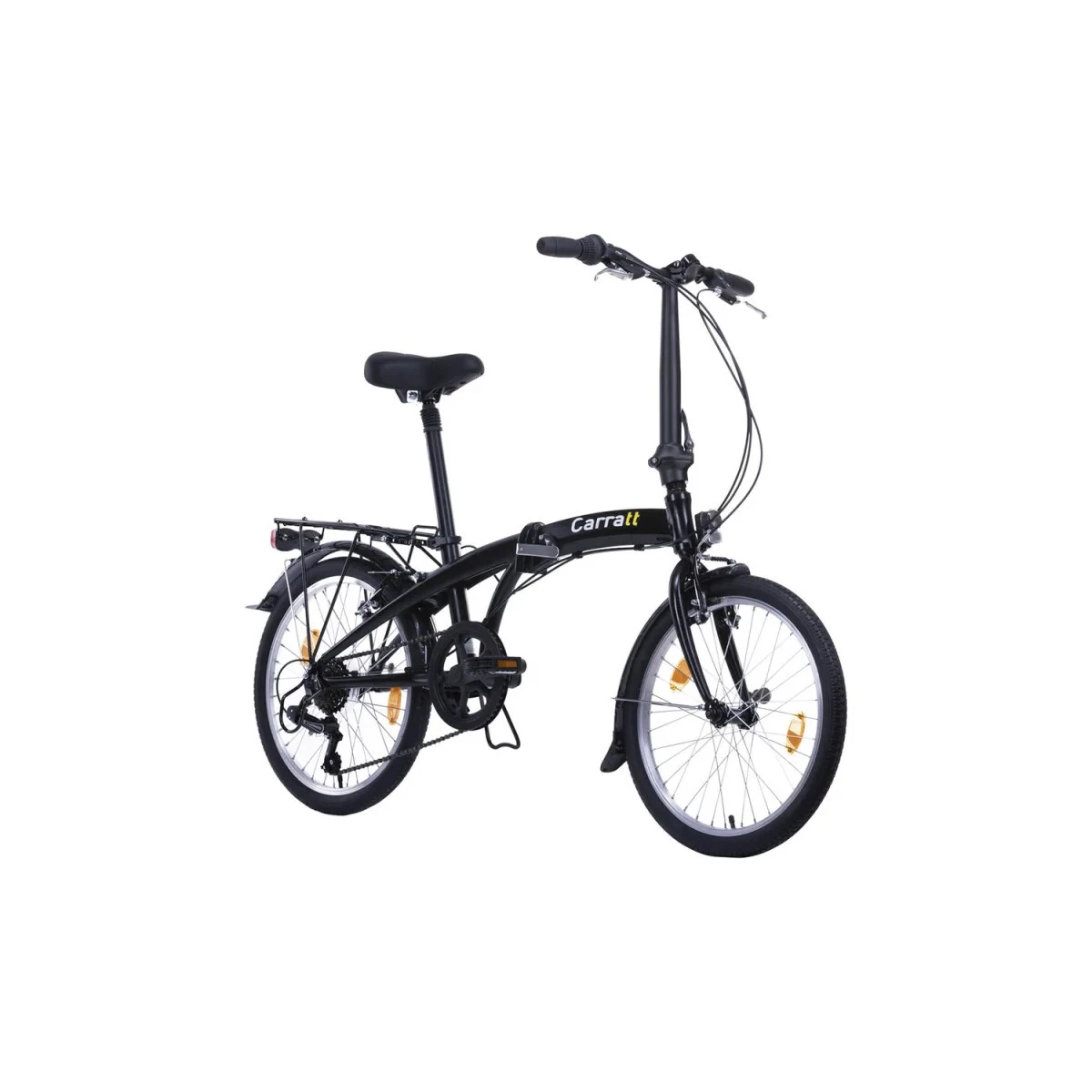 Carratt Alu Fahrrad Faltrad Klappfahrrad 20 Zoll 7-Gang Erwachsene schwarz- Neu für 149,99€ inkl. Versand!
