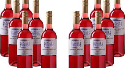 12 Flaschen Calle Principal – Tempranillo-Merlot Rosé – Vino de la Tierra Castilla für 39,99€