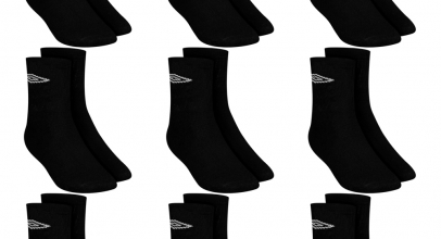 Umbro Crew Sport Socken 9-er Pack schwarz 1935-3-B für 12,94€