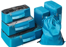6tlg. Kleidertaschen & Kofferorganizer in 2 Farben für je 13,79€