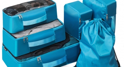 6tlg. Kleidertaschen & Kofferorganizer in 2 Farben für je 13,79€