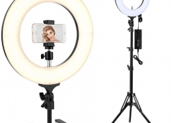 14 Zoll 65W LED-Ringlicht (dimmbar) inkl. Zubehör für 27,65€ (statt 78,99€)