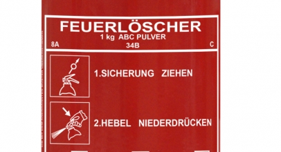 Unitec KFZ-Feuerlöscher 1 kg für 11,99€ + Versandfrei