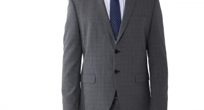 Steffen Klein Herren Designer Anzug kariert Slim-Fit 2-Knopfleiste für 63,92€ inkl. Versand