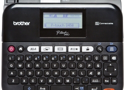 Brother P-touch D450VP Beschriftungsgerät (Thermotransfer, 180dpi, bis zu 20mm/Sek, USB, 5-zeiliger Druck) für 39,90€