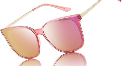 DUCO Sonnenbrille für Damen Polarisiert Sonnenbrille mit UV400 Schutz Vintage Klassisch Runder Metall Rahmen Leichtgewicht mit 58% Rabatt!