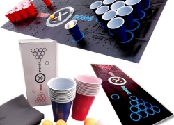 Beer-Pong Trinkspiel Matte Komplett Set für 15,90€ (statt für 23,79€)