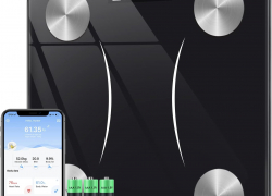 INSMART Personenwaage Körperfettwaage digital mit APP, Bluetooth Waage für Körperfett, BMI, Gewicht, Pulsschlag, Muskelmasse, Wasser, Protein, Skelettmuskel, Knochengewicht, BMR, usw. mit 43% Rabatt!