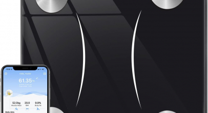 INSMART Personenwaage Körperfettwaage digital mit APP, Bluetooth Waage für Körperfett, BMI, Gewicht, Pulsschlag, Muskelmasse, Wasser, Protein, Skelettmuskel, Knochengewicht, BMR, usw. mit 43% Rabatt!