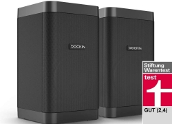 2 Dockin D Cube BT-Lautsprecher (2x 25 Watt, 12h Akku, Stereo Link, Crossover, usw.) für 99,95€