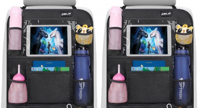 Ezilif 2 Stück Auto Rückenlehnenschutz – Organizer für Kinder, 600D Oxford Stoff, Wasserdicht, mit 12 Zoll iPad/Tablet-Tasche mit 50% Rabatt!