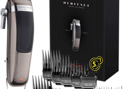 Remington Haarschneidemaschine Profi Retro [selbstschärf. Edelstahl Klingen mit Einstellhebel/Profi-Motor/0,5-25mm] Haarschneider Set (11 Aufsteckkämme, Netz-/Akkubetrieb, Lithium, Tasche) HC9100 mit 52% Rabatt inkl. Versand!
