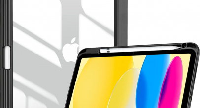 ProCase Hülle iPad Generation 2022 10,9 Zoll mit Stifthalter, Stoßfeste Smart Case Cover mit transparenter Rückseitenschale Schutzhülle Kompatibel mit ipad 10th Gen –Schwarz mit 60% Rabatt!