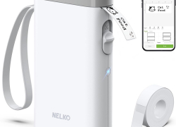 Nelko Etikettendrucker, Bluetooth P21 Selbstklebendes Etikettiergerät Mini Label Printer mit iOS Android mit 41% Rabatt!