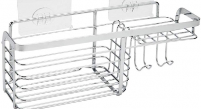 Joyfamy Duschkorb / Bad Duschablage (ohne Bohren) für 7,49€