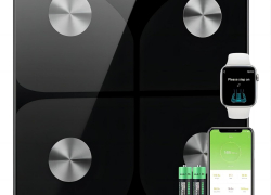 Körperfettwaage, Personenwaage Digital Testsieger 2024 mit APP 180kg /400lbs, Bluetooth, BMI, Gewicht, Waage mit Körperfett und Muskelmasse mit 50% Rabatt!