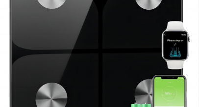 Körperfettwaage, Personenwaage Digital Testsieger 2024 mit APP 180kg /400lbs, Bluetooth, BMI, Gewicht, Waage mit Körperfett und Muskelmasse mit 50% Rabatt!