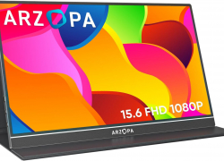 ARZOPA Portable Monitor, 15.6 Inch 1080 FHD Portable Monitor with External HDR Eye Care Screen and HDMI/Type-C/USB-C mit 22% Rabatt inkl. Versand!