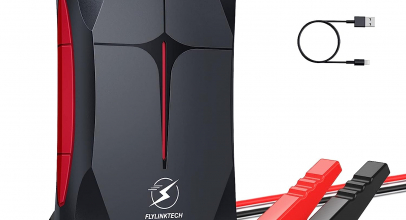 FLYLINKTECH Starthilfe Powerbank, 2000A Spitzstrom 13200mAh Tragbare Auto Starthilfe 12V für 6.0L Benzin und 5.0L Dieselmotor, IP66 Wasserdicht, LED Taschenlampe mit 43% Rabatt inkl. Versand!