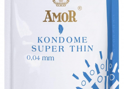 AMOR Premium 100 Stück Kondome Super Thin 0.04 mm, Ø 53 mm mit 63% Rabatt!