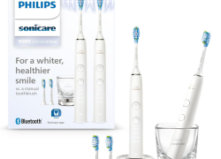 Philips Sonicare DiamondClean 9000 elektrische Zahnbürste, Doppelpack, Zahnbürste mit Schalltechnologie inklusive App, Drucksensor, 4 Putzmodi, 3 Intensitätsstufen, Ladeglas, weiß mit 60% Rabatt inkl. Versand!