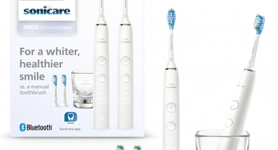 Philips Sonicare DiamondClean 9000 elektrische Zahnbürste, Doppelpack, Zahnbürste mit Schalltechnologie inklusive App, Drucksensor, 4 Putzmodi, 3 Intensitätsstufen, Ladeglas, weiß mit 60% Rabatt inkl. Versand!