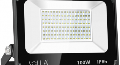 100W Sicherheitsleuchte (superhelles 8000 Lumen LED-Flutlicht, 5000K Tageslichtweiß) für 16,79€