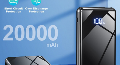 Lazci Power Bank, 22,5W Powerbank 20000mAh mit USB-C Input & Output, PD 3.0 QC 4.0 Externer Handyakku, Schwarz mit 76% Rabatt!