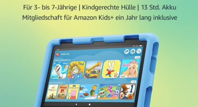 Fire HD 8 Kids-Tablet, 8-Zoll-HD-Display, für Kinder von 3 bis 7 Jahren, 2 Jahre Sorglos-Garantie, kindgerechte Hülle, 32 GB (2022) verschiedene Farben mit 50% Rabatt inkl. Versand!