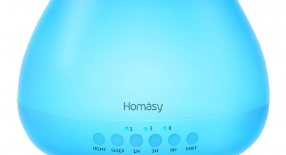 Homasy Aroma Diffuser 500ml mit 8 Farben LED für 16,99€