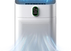 MORENTO Luftreiniger Allergiker mit HEPA Luftfilter gegen von Staub, Pollen und Tierhaare, CADR 300m/h für 100m Raucherzimmer 24dB Timer mit 60% Rabatt inkl. Versand!