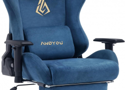 Andyou Ergonomischer Gaming Stuhl mit Fußstütze, Atmungsaktiver PC Stuhl + verstellbarem Lendenkissen, Kopfkissen und Armlehnen, 150 kg Belastbarkeit Drehsessel – verschiedene Unifarben mit 15% Rabatt inkl. Versand!