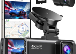 REDTIGER DashCam Auto Kamera mit 3,18″ IPS-Bildschirm Vorne Hinten 4K/2,5K mit GPS WiFi, kostenlose 32-GB-Karte, Nachtsicht, Loop-Aufnahme, 170 ° Weitwinkel WDR, Unterstützt 256 GB Max mit 35% Rabatt inkl. Versand!