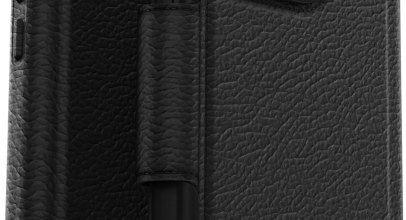 OtterBox Strada Hülle für iPhone 15 Pro für MagSafe, stoßfest, sturzsicher, Premium Lederfolio mit zwei Kartenhaltern, 3x getestet nach Militärstandard, Schwarz mit 47% Rabatt!