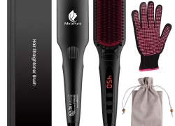 2-in-1 Ionischer Haarglätter Bürste MCH Glätteisen für 19,99€