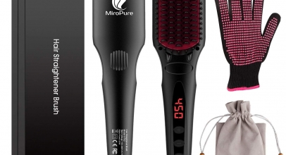 2-in-1 Ionischer Haarglätter Bürste MCH Glätteisen für 19,99€