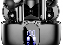 Bluetooth Kopfhörer, Kabellos Bluetooth 5.3 Sport In Ear Kopfhörer mit 4 Mikrofone, 40 Std. Spielzeit, LED-Anzeige, ENC Lärmreduzierung, HiFi Stereo Ohrhörer mit 69% Rabatt!