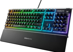 SteelSeries Apex 3 – Gaming Tastatur – 10-Zonen RGB-Beleuchtung – Premium magnetische Handballenauflage – Deutsches (QWERTZ) Layout mit 25% Rabatt inkl. Versand!